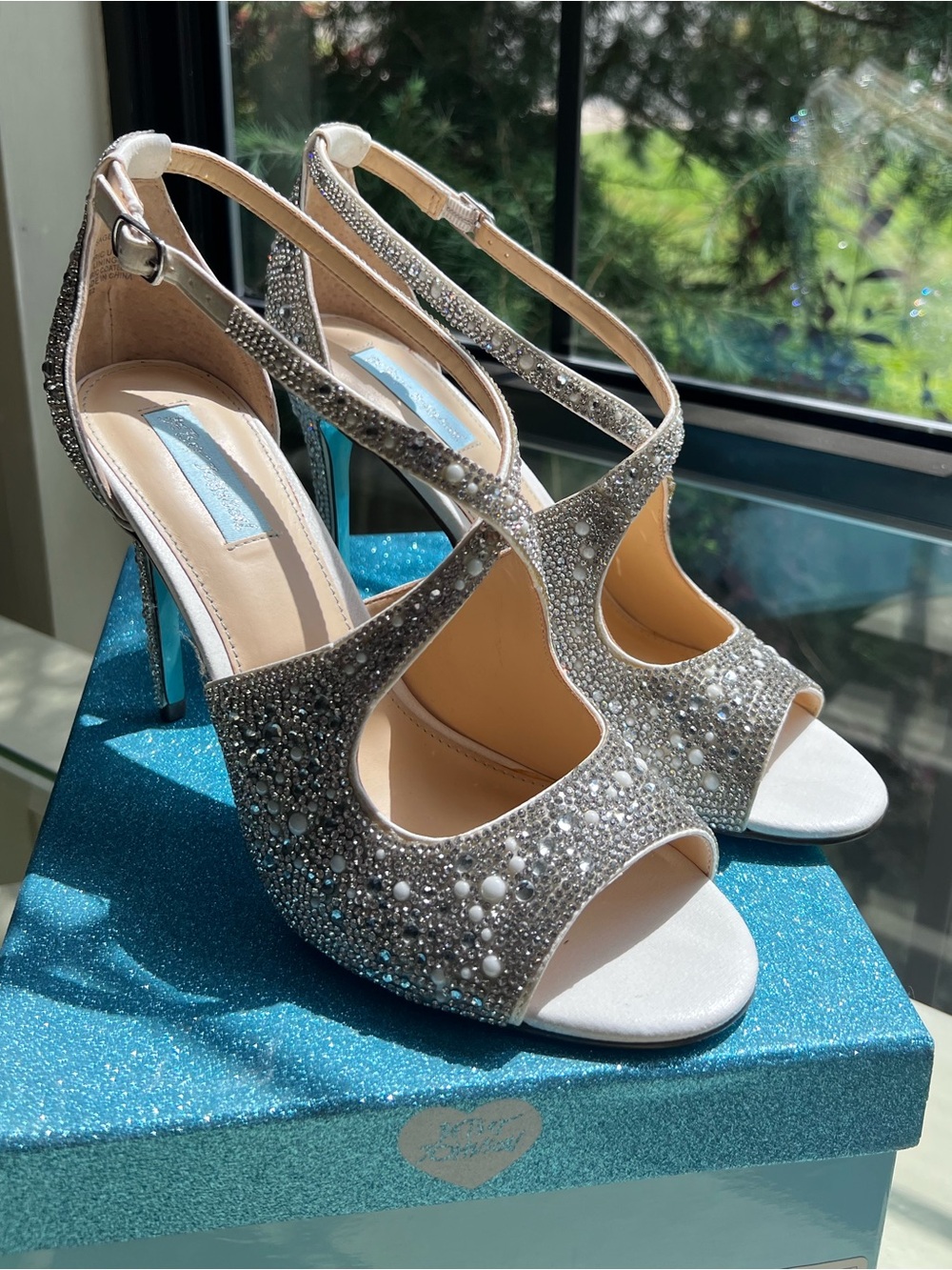 Betsey Johnson Sage Ivory Rhinestone